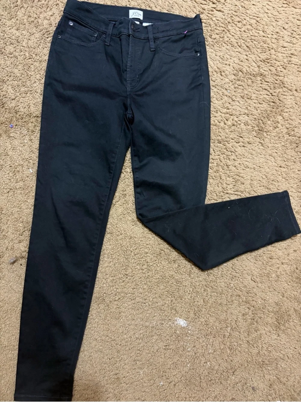 J. Crew Black Cropped Slim Ankle Jeans Size 29
